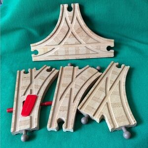 Thomas & Friends Wooden Railway Train Track Lot 4 Action Switch